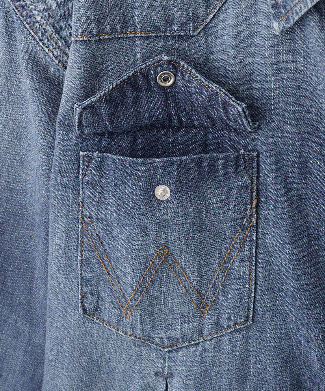 COCO DEAL「《COCO DEAL/Wrangler》ウエストタックデニムシャツ」|シャツ・ブラウス|