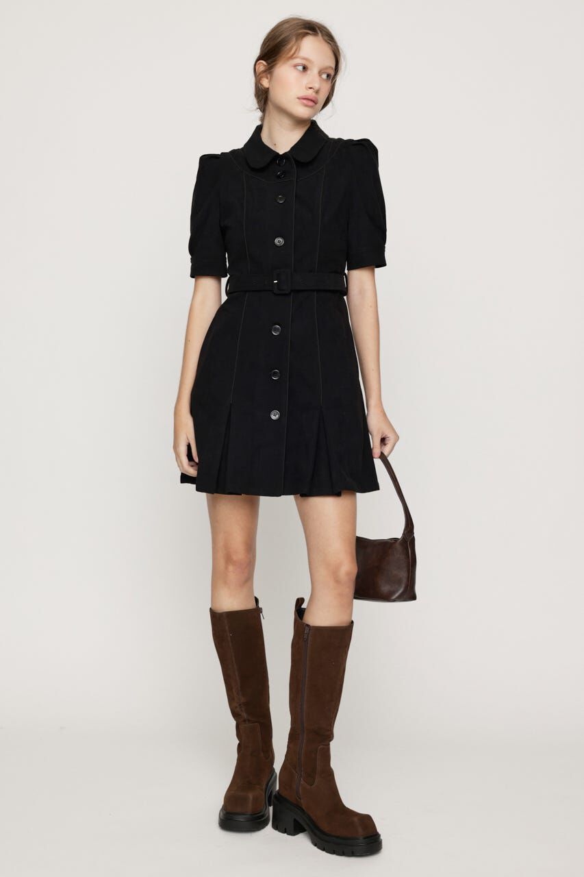 SLY「COLLAR BUTTON ショートワンピース」|ワンピース|