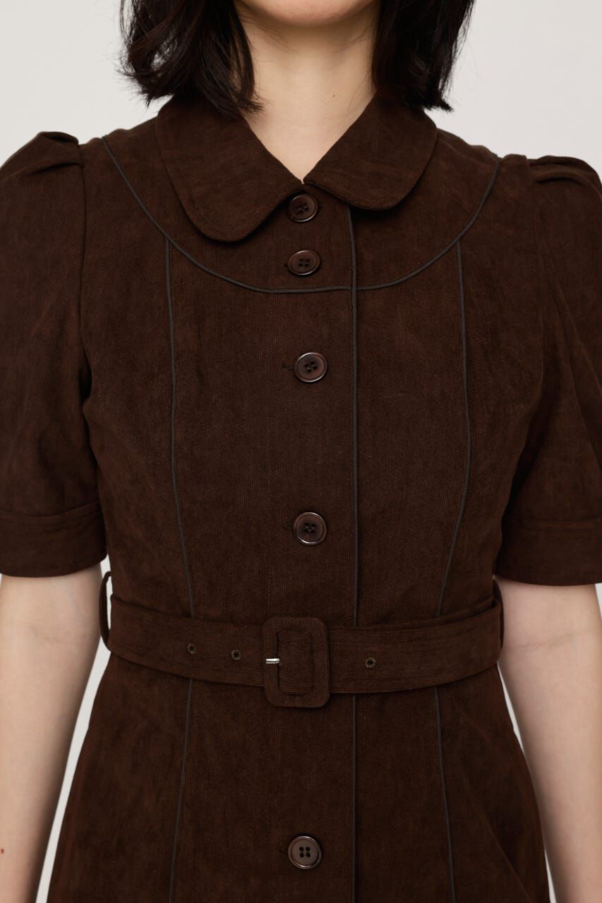 SLY「COLLAR BUTTON ショートワンピース」|ワンピース|