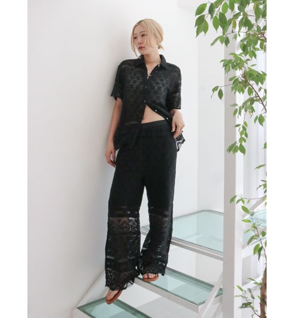 Ungrid「レースデザインラフパンツ」|その他|