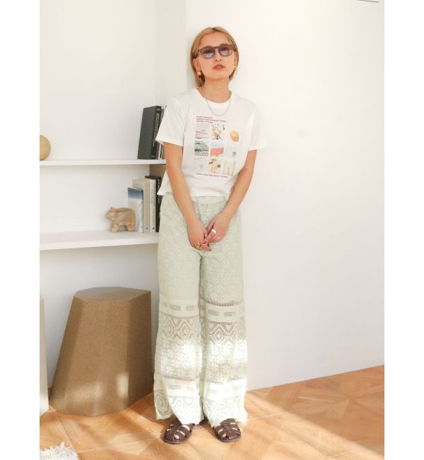 Ungrid「レースデザインラフパンツ」|その他|