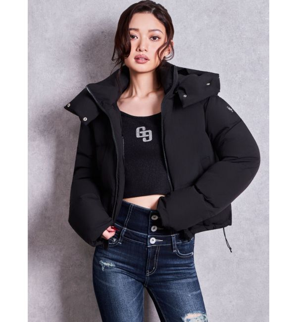 GYDA「GGロゴラインストーンラメテレコ long sleeveトップス」|Tシャツ・カットソー|