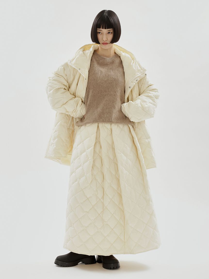 emmi atelier「ウール混ミンク加工ニット」|ニット・セーター|