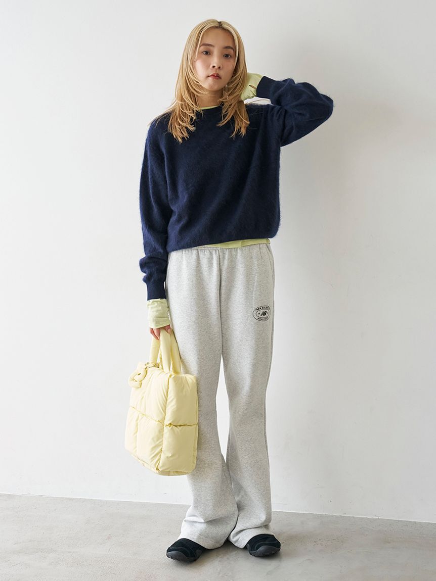 emmi atelier「ウール混ミンク加工ニット」|ニット・セーター|