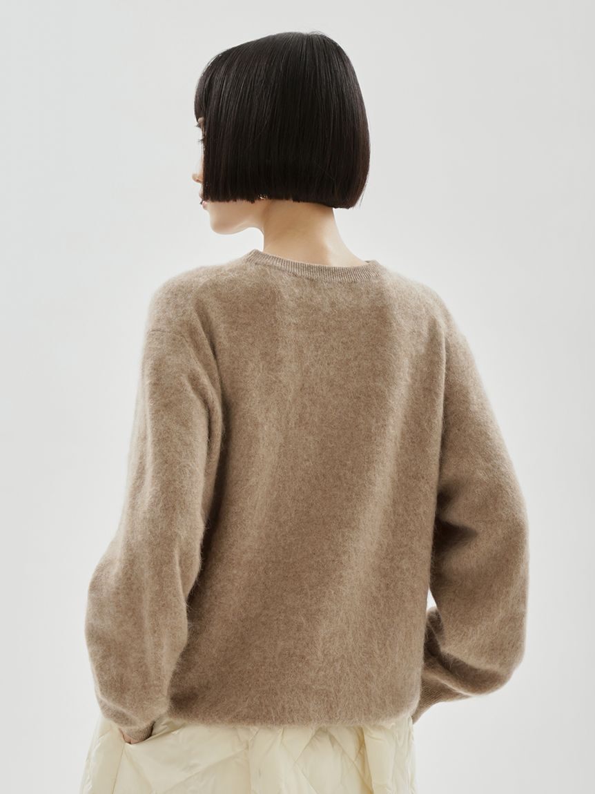 emmi atelier「ウール混ミンク加工ニット」|ニット・セーター|