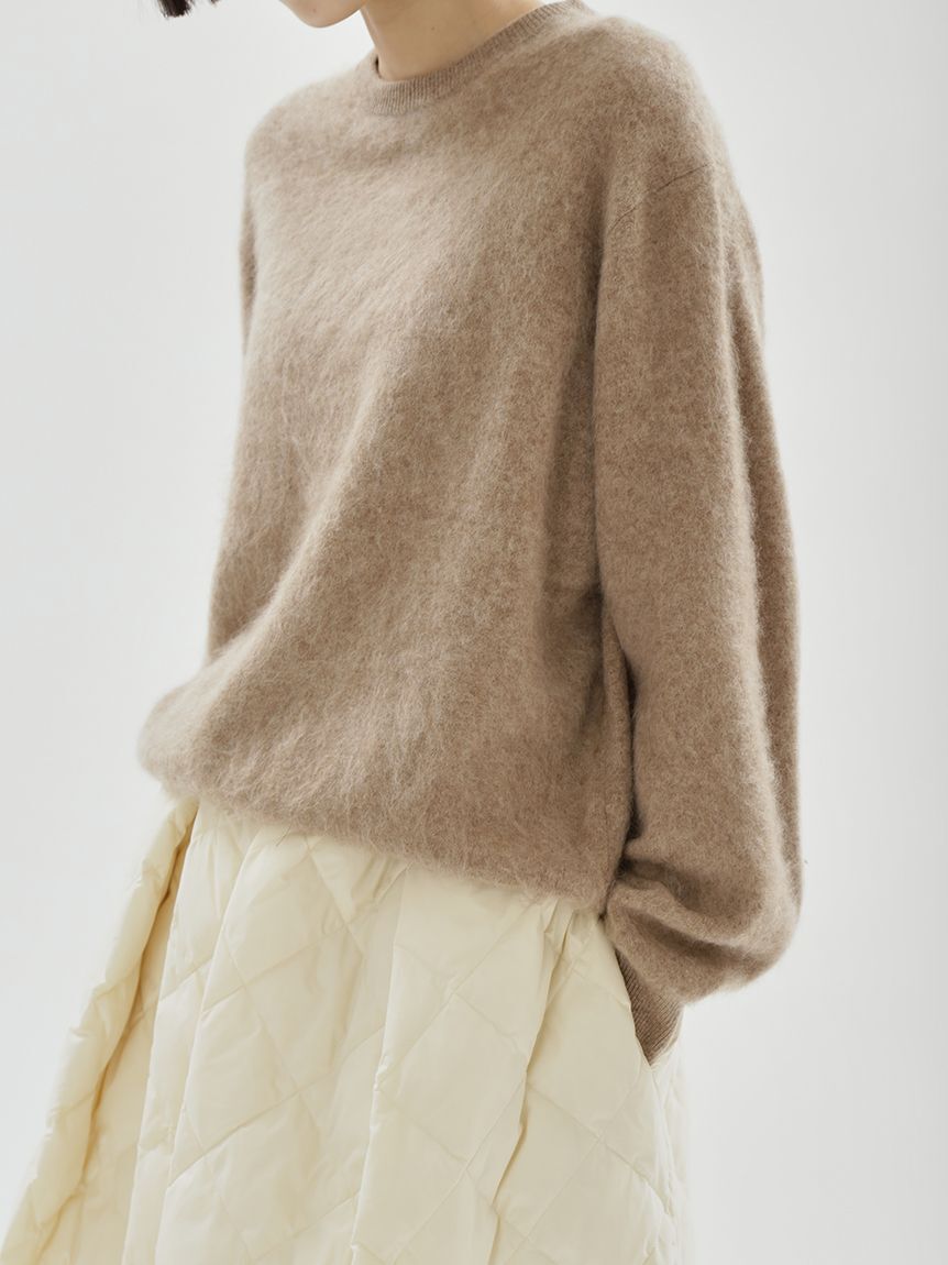 emmi atelier「ウール混ミンク加工ニット」|ニット・セーター|