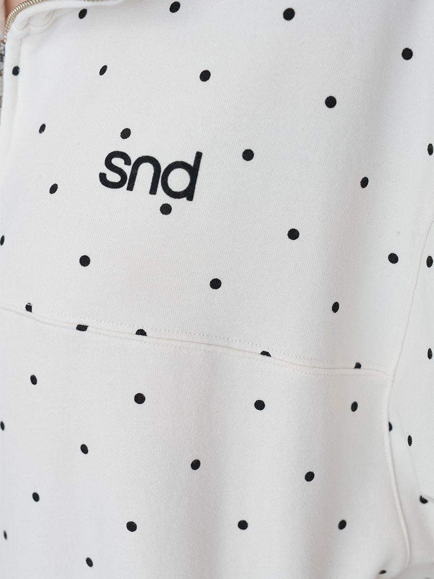 SNIDEL「【sndロゴ】ハーフジップカットプルオーバー」|Tシャツ・カットソー|