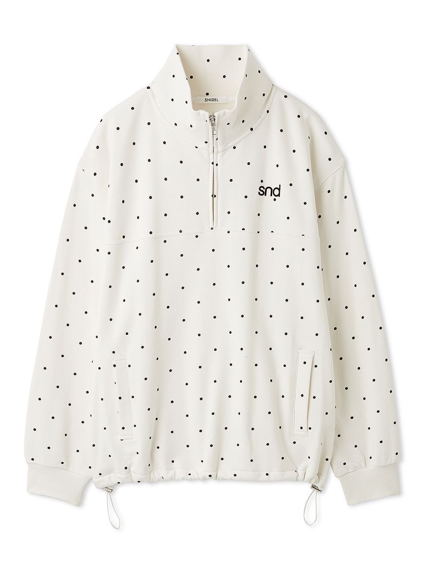 SNIDEL「【sndロゴ】ハーフジップカットプルオーバー」|Tシャツ・カットソー|