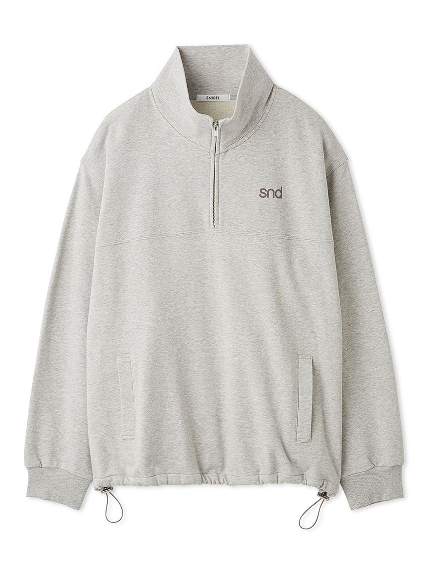 SNIDEL「【sndロゴ】ハーフジップカットプルオーバー」|Tシャツ・カットソー|