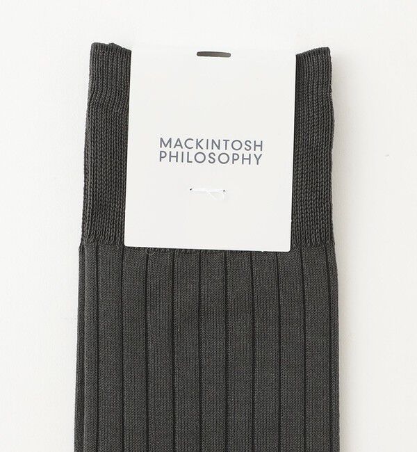 MACKINTOSH PHILOSOPHY「リブストライプ ビジネスソックス」|ソックス|