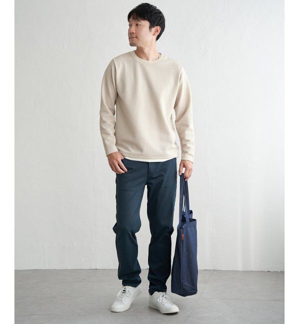 ikka「【雑誌MonoMax4月号掲載】パイナップルレイヤードロンT」|Tシャツ・カットソー|