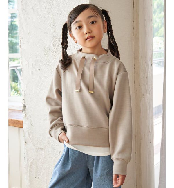 ikka kids「ダンボールレイヤースピンドルプルオーバー（120~160cm）」|Tシャツ・カットソー|