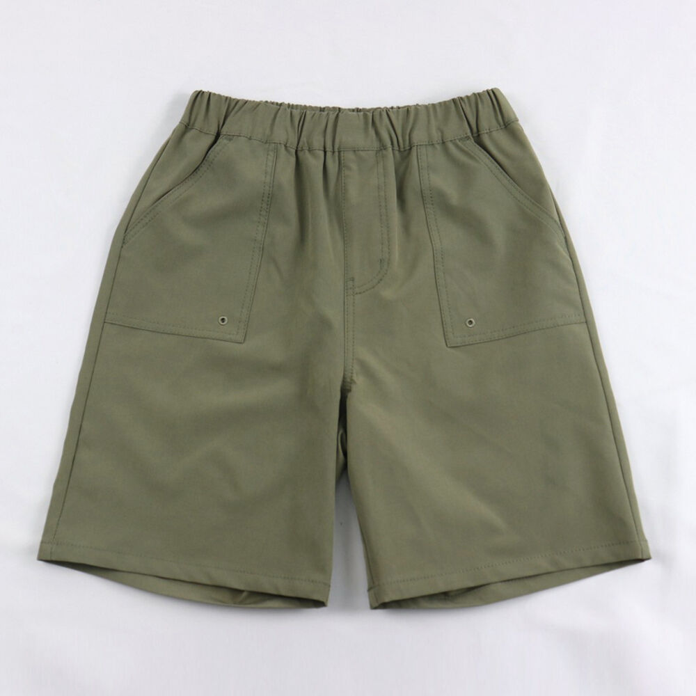 BACKYARD FAMILY「パンツ キッズ 子供服 好評 ズボン ベイカーハーフパンツ 半ズボン ハーフパンツ 男の子 女の子」|その他|グリーン1