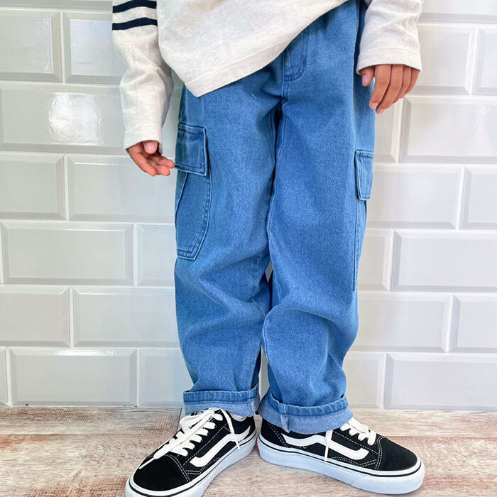 BACKYARD FAMILY「パンツ キッズ 子供服 好評 ズボン デニム カーゴパンツ 長ズボン ロングパンツ 男の子 女の子」|その他|