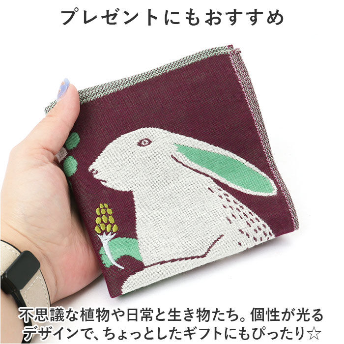 BACKYARD FAMILY「moritaMiW ガーゼハンカチ 通販 ガーゼ ハンカチ 刺繍 ふんわり 軽い 綿100% 3重」|ハンカチ|