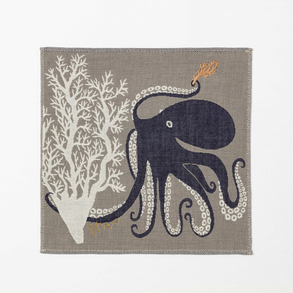 BACKYARD FAMILY「moritaMiW ガーゼハンカチ 通販 ガーゼ ハンカチ 刺繍 ふんわり 軽い 綿100% 3重」|ハンカチ|グレー3