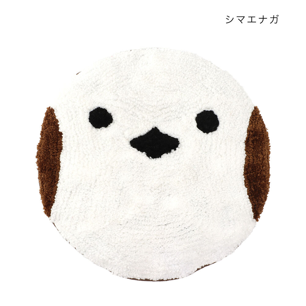 BACKYARD FAMILY「チェアパッド クッション 通販 シートクッション 円形チェアパッド 座布団 カークッション 円形」|その他|ホワイト1