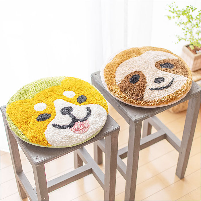 BACKYARD FAMILY「チェアパッド クッション 通販 シートクッション 円形チェアパッド 座布団 カークッション 円形」|その他|