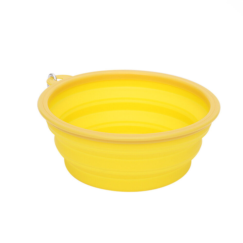 BACKYARD FAMILY「ペット 折り畳み ボウル 通販 シリコンボウル フードボール 食器 えさ皿 ペット食器 餌皿」|その他|イエロー1