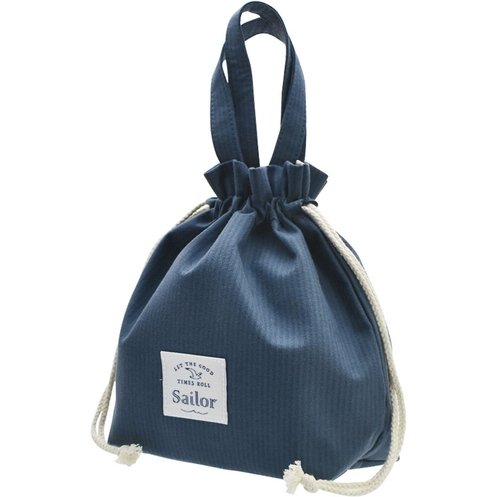 BACKYARD FAMILY「Sailor セーラー ランチバッグ 巾着型 通販 ランチバック 保冷バッグ 保冷バック」|食器・キッチングッズ|ブルー2