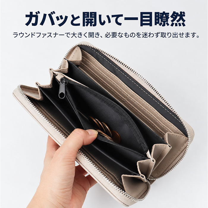 BACKYARD FAMILY「LRM 財布 CMO-1223 通販 長財布 レディース メンズ ラウンドファスナー ウォレット」|財布|