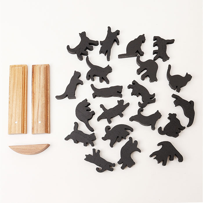BACKYARD FAMILY「キャットスタックタワー 20pcs set 通販 バランス 積み木 オブジェ バランスゲーム」|その他|