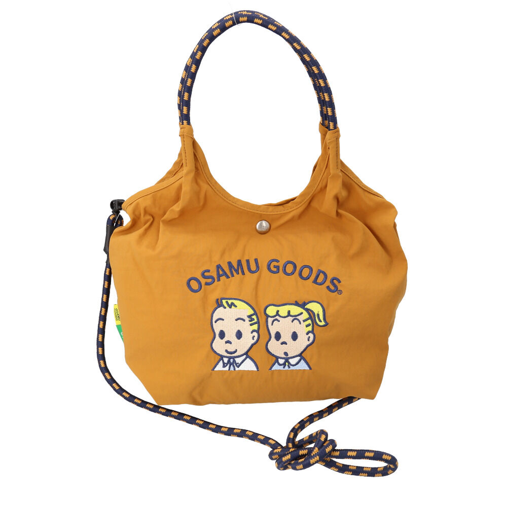 BACKYARD FAMILY「OSAMU GOODS ショルダーバッグ 通販 ショルダーバック 大きめ 斜めがけバッグ」|ショルダー・メッセンジャー|ブラウン1
