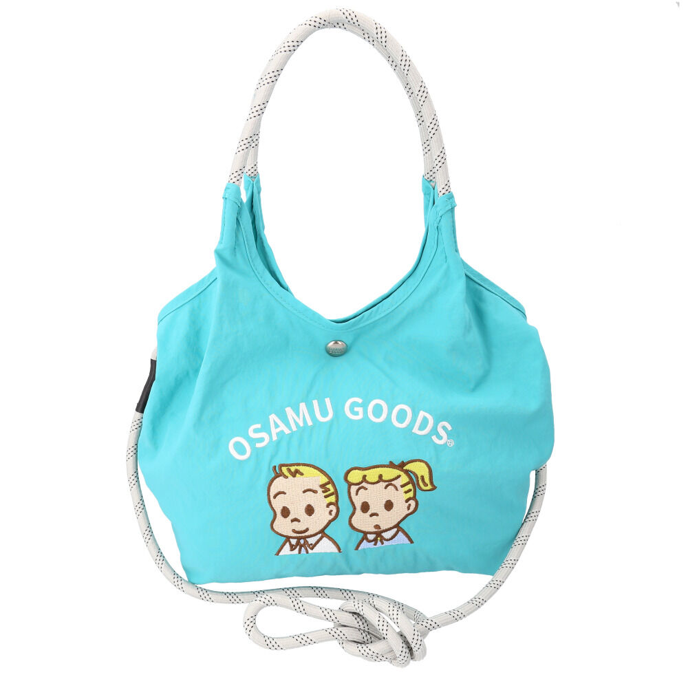 BACKYARD FAMILY「OSAMU GOODS ショルダーバッグ 通販 ショルダーバック 大きめ 斜めがけバッグ」|ショルダー・メッセンジャー|ブルー1