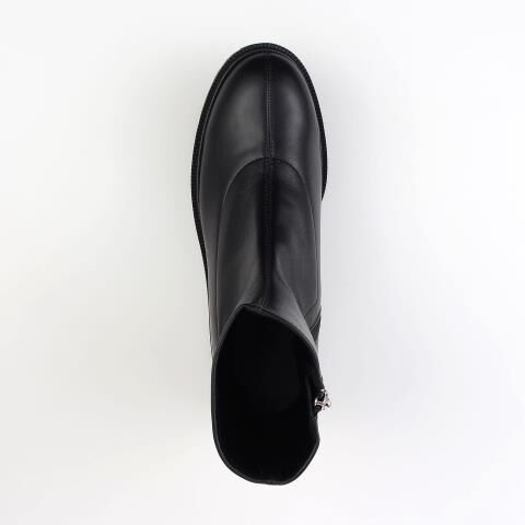 銀座かねまつ「【本革】【Eウィズ】ストレッチショートブーツ」|ショートブーツ|