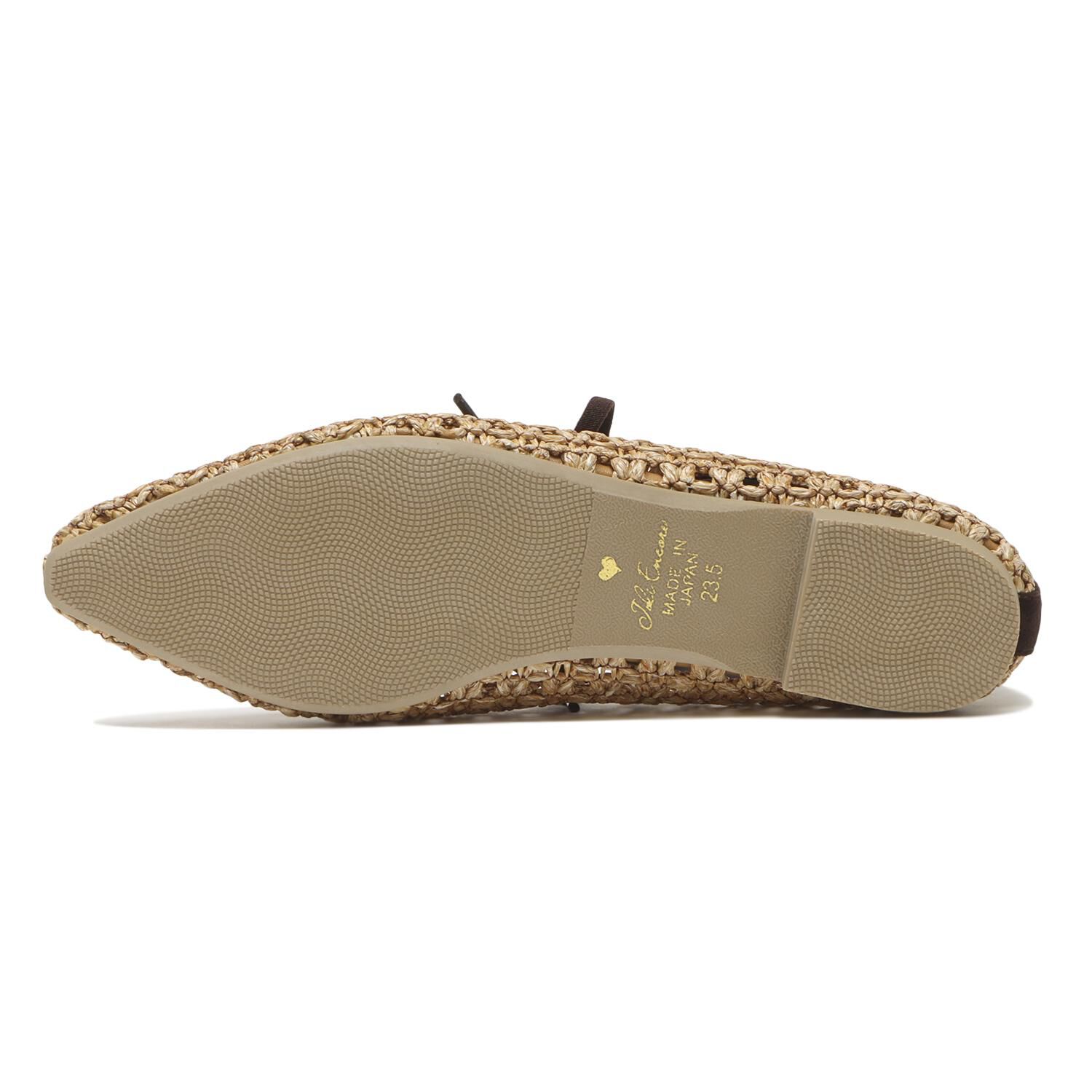 JOLI ENCORE「【JOLI ENCORE(FR)】RAFFIA FLAT PUMPS」|パンプス|