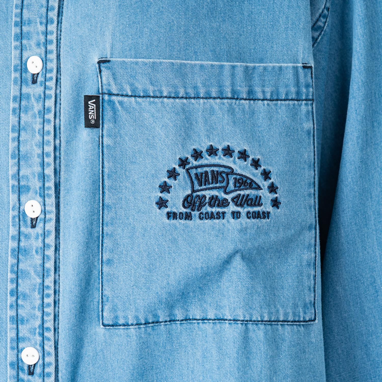 VANS「【VANSｱﾊﾟﾚﾙ(WJ)】W EMBROIDERY DENIM SHIRT」|Tシャツ・カットソー|