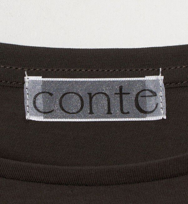 conte「＜conte＞コットン シアー ロングスリーブTシャツ」|Tシャツ・カットソー|