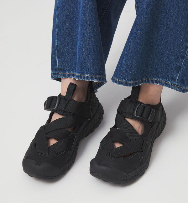 UNITED ARROWS green label relaxing「【WEB限定】＜KEEN＞フッドゼラ サンダル」|サンダル|BLACK