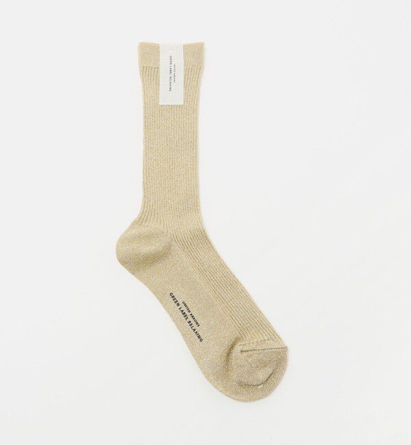 UNITED ARROWS green label relaxing「ラメ リブソックス」|ソックス|GOLD