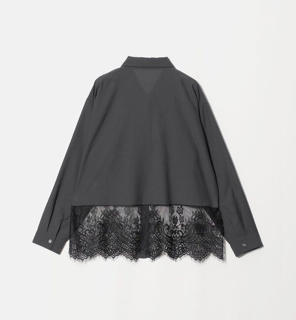 UNITED ARROWS green label relaxing「【WEB限定】＜at ease＞スソ レース ロングスリーブ ブラウス UVカット」|シャツ・ブラウス|