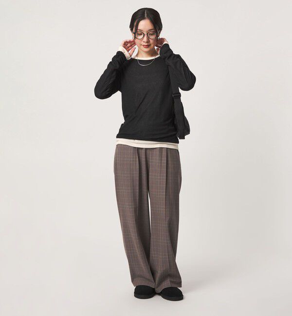UNITED ARROWS green label relaxing「【WEB限定】＜at ease＞ハイショク レイヤード プルオーバー カットソー」|Tシャツ・カットソー|
