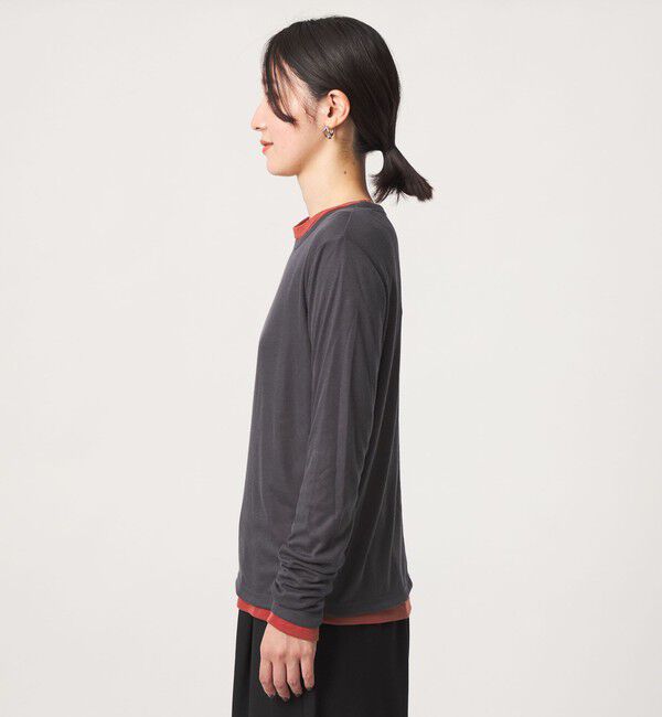 UNITED ARROWS green label relaxing「【WEB限定】＜at ease＞ハイショク レイヤード プルオーバー カットソー」|Tシャツ・カットソー|