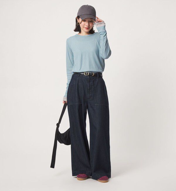 UNITED ARROWS green label relaxing「【WEB限定】＜at ease＞ハイショク レイヤード プルオーバー カットソー」|Tシャツ・カットソー|