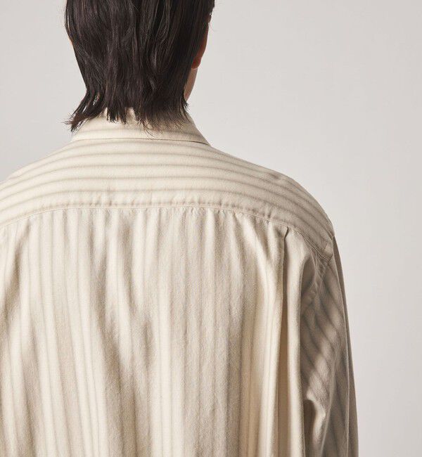 STEVEN ALAN「＜Steven Alan＞ ネル オンブレストライプ レギュラーカラー シャツ LOOSE」|シャツ・ブラウス|
