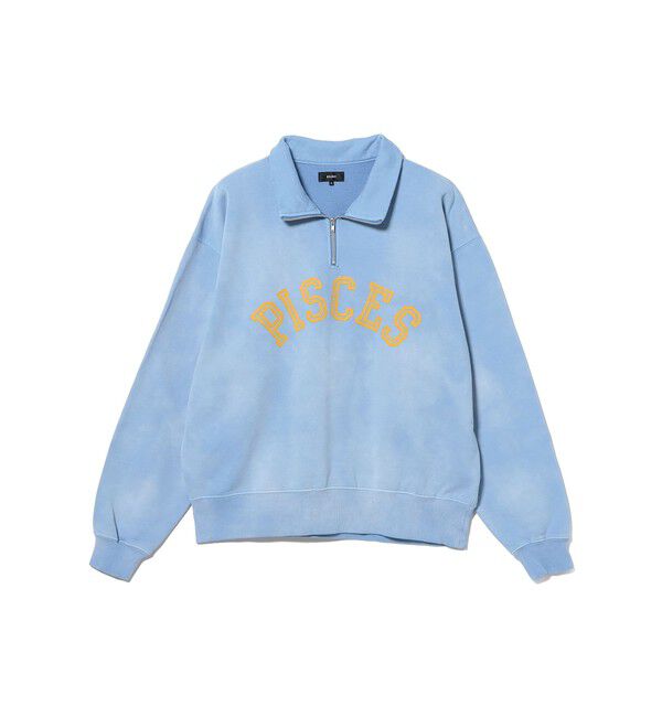 BEAMS「フェード スーベニア ハーフジップスウェット」|スウェット・ジャージ|