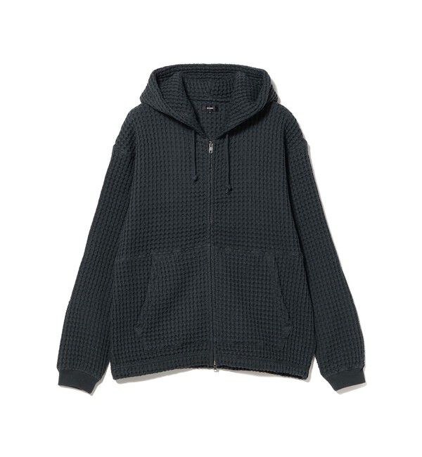 BEAMS「ワッフル ジップフーディー」|スウェット・ジャージ|