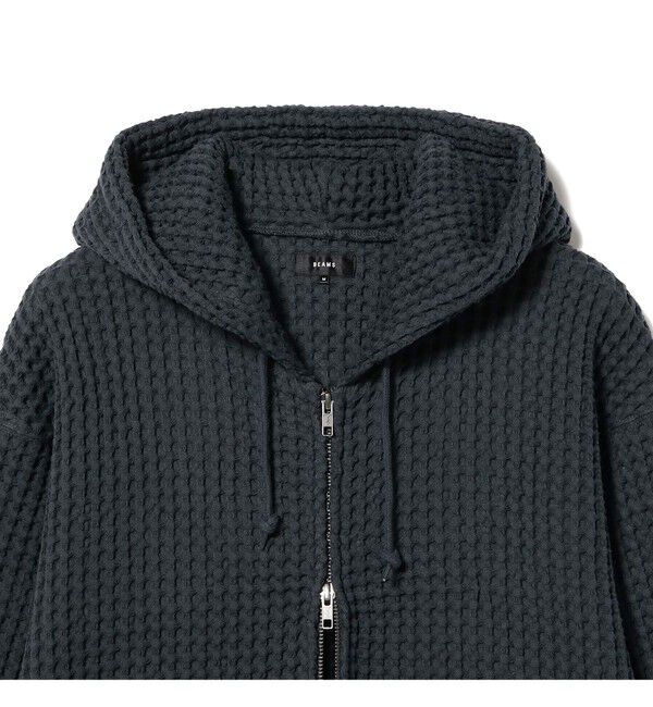 BEAMS「ワッフル ジップフーディー」|スウェット・ジャージ|