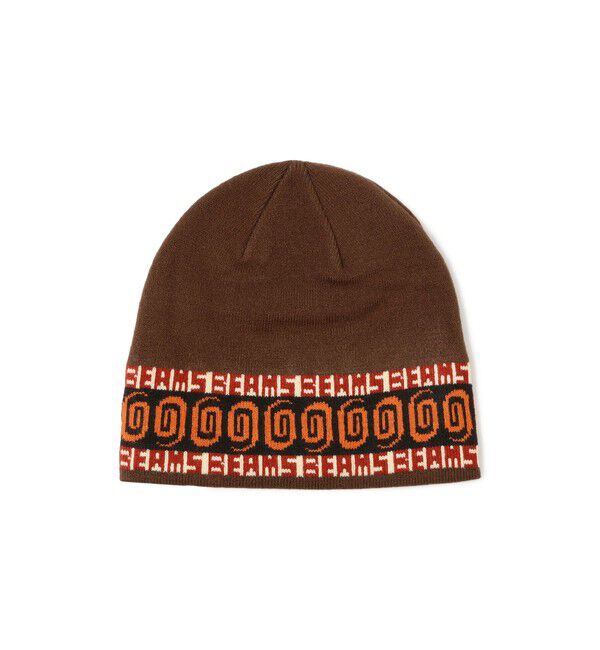 BEAMS「ジャカード シングル ビーニー」|キャップ・キャスケット|BROWN