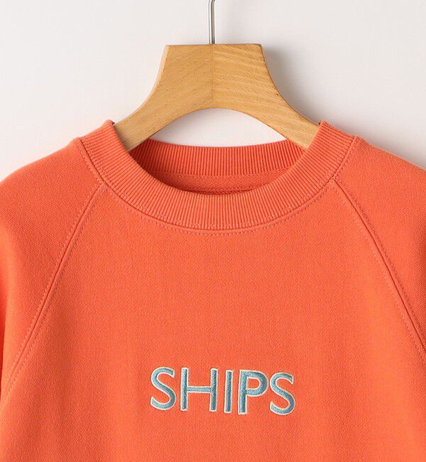 SHIPS KIDS「SHIPS KIDS:100～130cm / 刺繍 ロゴ ラグラン スウェット」|スウェット・ジャージ|