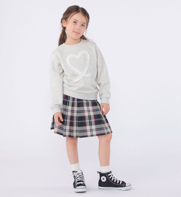 SHIPS KIDS「SHIPS KIDS:100～130cm / スパンコール フリル スウェット」|スウェット・ジャージ|