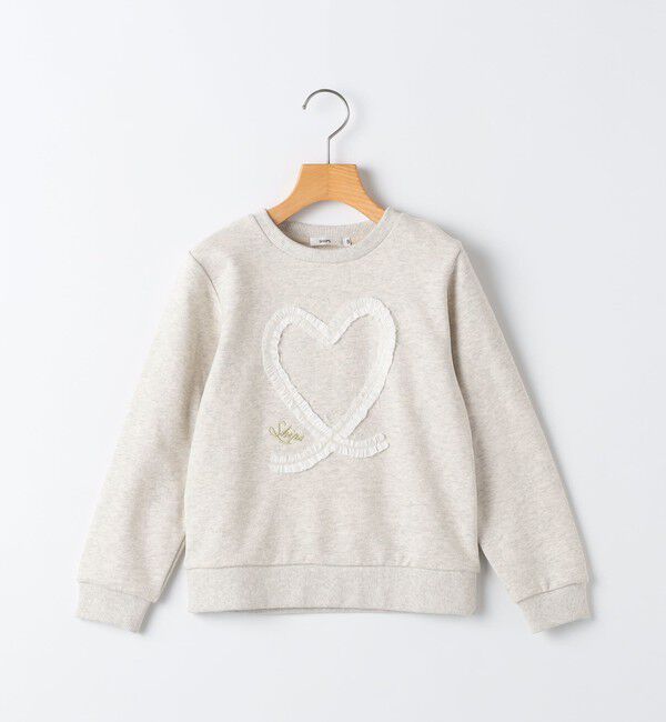 SHIPS KIDS「SHIPS KIDS:100～130cm / スパンコール フリル スウェット」|スウェット・ジャージ|