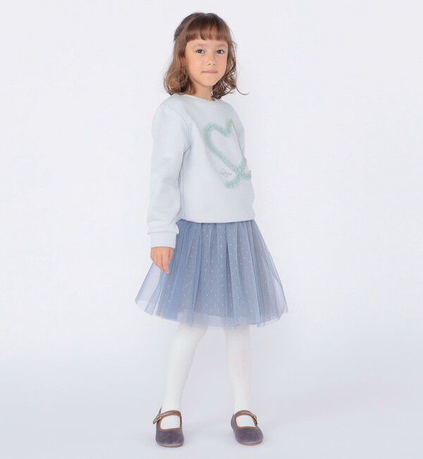 SHIPS KIDS「SHIPS KIDS:100～130cm / スパンコール フリル スウェット」|スウェット・ジャージ|