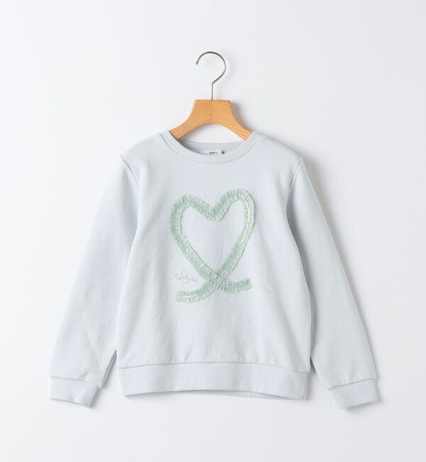 SHIPS KIDS「SHIPS KIDS:100～130cm / スパンコール フリル スウェット」|スウェット・ジャージ|
