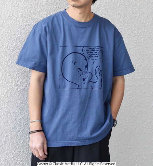 SHIPS any「GOOD ROCK SPEED:〈洗濯機可能〉キャラクター グラフィック プリント Tシャツ◇」|Tシャツ・カットソー|ブルー