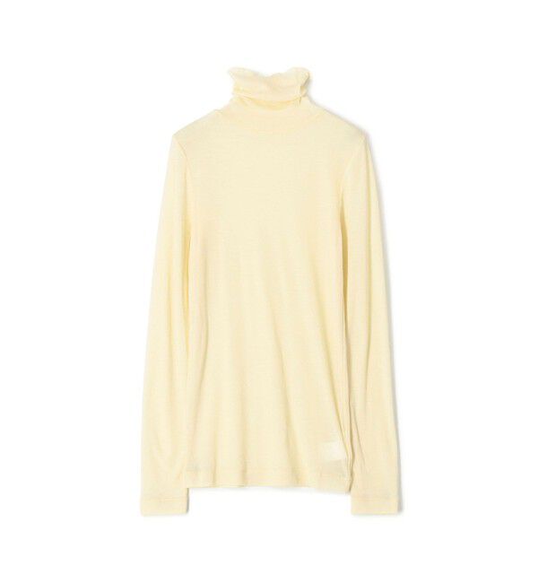 MACPHEE「シアージャージー タートルネックプルオーバー」|Tシャツ・カットソー|41 ライトベージュ